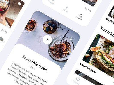 Daily UI 040 Recipe app book challenge cuisine dailyui dailyui040 design food ingredients journal mobile mobile app notes phone product design recipe ui ui details ui elements ux