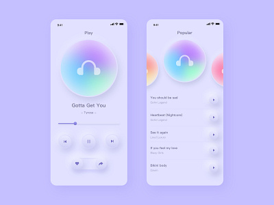 music soft ui 03 app sketch ui