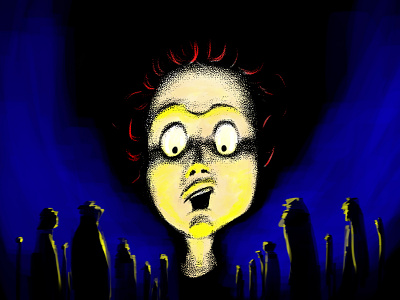 Light in Dark art digital illustration