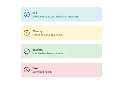 Info & Warning & Success & Error Alerts alert bootstrap error info message notification popup success warning
