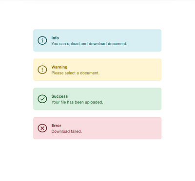 Info & Warning & Success & Error Alerts alert bootstrap error info message notification popup success warning