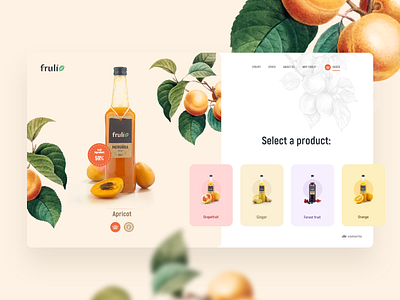 Fruli - design concept clean colors design fruit homepage illustration interface landing page light modern ui uiux ux web webdesign website