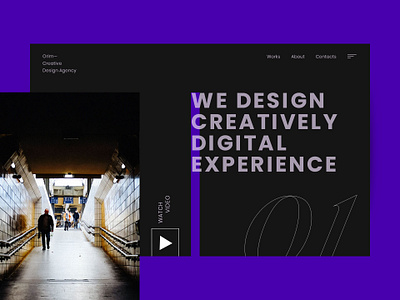 Orim branding design flat typography ui ux web website website design