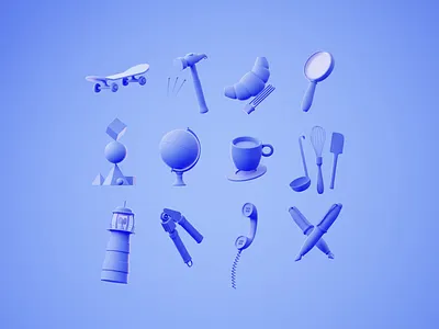 All Together Now 3d 3d animation animated animation blender blender3d icon icon animation icon design illustration isometric minimal