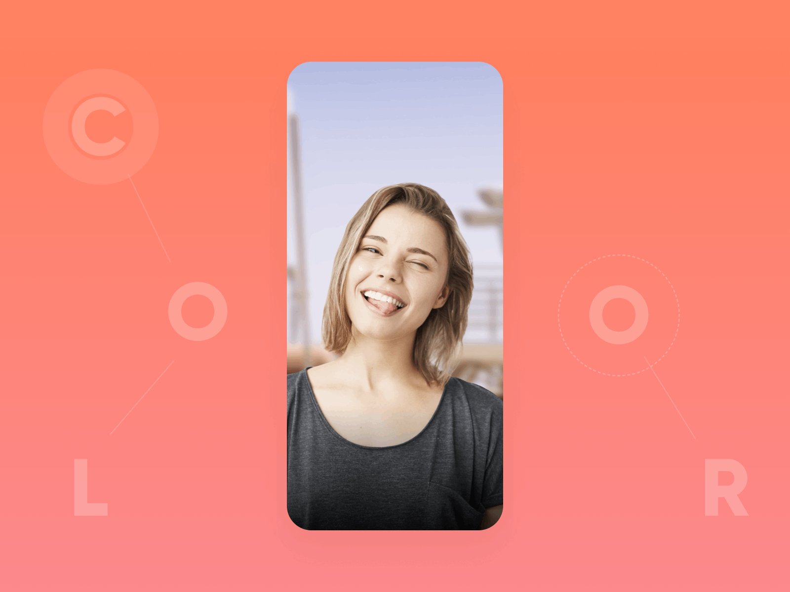 HairApp | Changing hair color animation app application color design fun green hair ios minimal mobile motion pink red startup ui