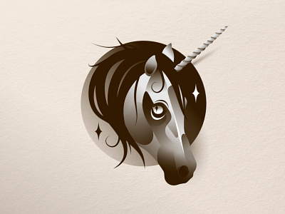 Unicorn art character design horse icon illustration stars unicorn vector