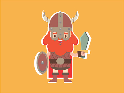Viking man character character design design design illustration flat icon illustration illustration design vector vikings