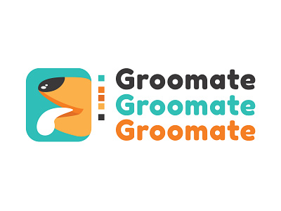 Groomate Logo Ver 2 @emtelier adobe illustrator branding design dog illustration illustration logo vector
