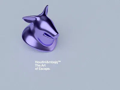 The Art of Escape. animation c4d cinema4d escape funny helvetica houdini motion motiondesign octane octanerender pink