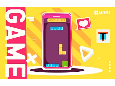 Game phone apps icons art cartoon cartoon illustration colors design game heart icons illustration phone vector