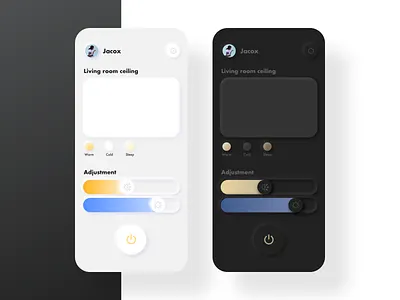 Smart lights (new mimicry) design jon jondesigner ui ux