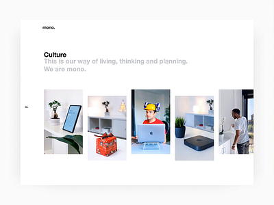 Our culture page animation awards culture illustration landing manifesto minimal office page site slider ui ux vision web webdesign