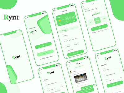 Rynt App brand identity branding design dribbble best shot interaction design interactive design mobile app design mobile ui design mobile ux design product design rent rent house rental app travel trending trendy ui ux design user experience design user interaction user interface design visual design