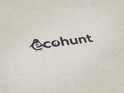 ecohunt design flat icon logo logodesign vector