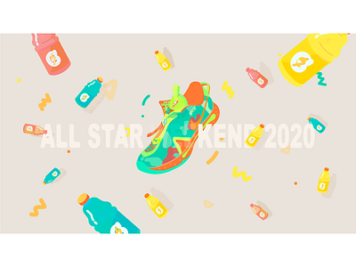 NIKE PG4XGatorade Ad illustrator nike shoe design shoes