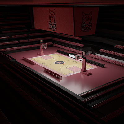 Basketball court 3d 3d art blender 3d design logo