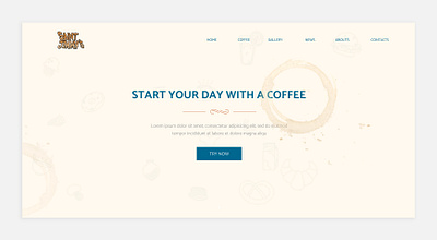 Cafe Landing Page cafe café coffee creative landingpage