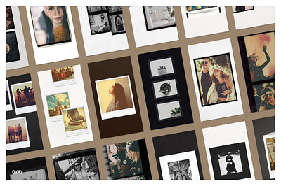 Analog Film & Instant Frames for Social Media branding design film film strip instagram post moodboard photography social media social network socialmedia