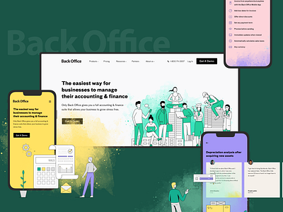 BackOffice New Website for Accountants analytics design fireart fireart studio illustration landing product responsive splash ui ux web website