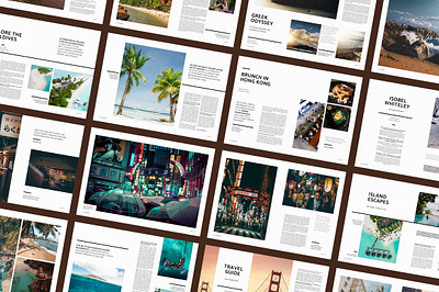 Travel Magazine - Xplore brochure design design layoutdesign lifestyle magazine marketing marketing agency minimal minimlist templates travel