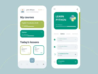Education Mobile App blue concept design dribbble education app interface ios learning app minimal mobile mobileapp product design trends ui ux