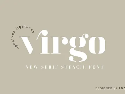 Virgo Serif Stencil Font branding classic font design display font download font font font design fonts graphic design lettering logo font logo fonts retro font serif font stencil font typeface typeface design typefaces typography vintage font