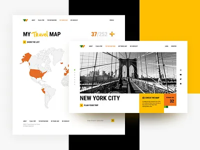 Travel brand UI/UX Design behance branding design identity inspiration interface logo map minimal travel ui design ui designers ux design web design web site