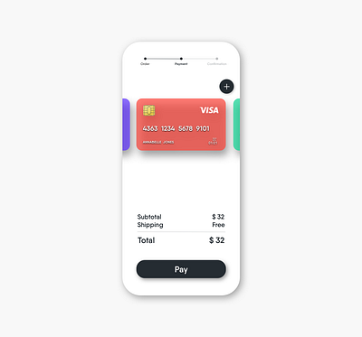 UI Daily 002 - Credit Card Checkout card credit card credit card checkout pay payment ui daily uidailychallenge