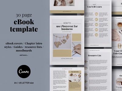 30-page Canva eBook template 3.14co brochure design brochure layout brochure template canva canva template ebook ebook cover ebook design ebook layout ebook template typography