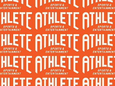 Athlete wordmark branding design lettering logo logotype typography vector