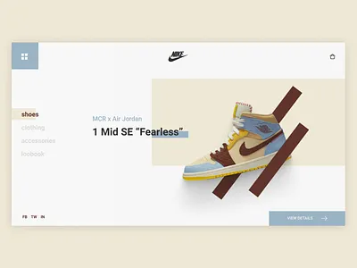 MCR AIR JORDAN 1 MID SE // HOMEPAGE CONCEPT NIKE airjordan design figma homepage mcr nike product shoes ui ux web webdesign