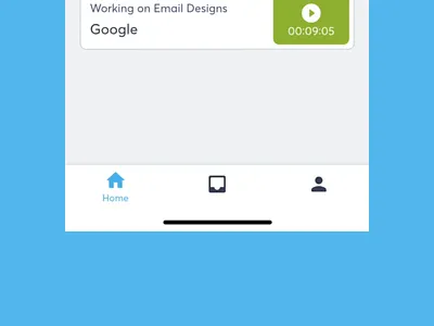 Bottom Bar Animation - Timely App clean ui design ui ui design user experience design user inteface ux