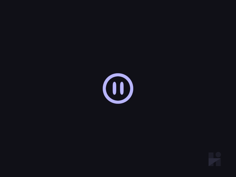 Play-Pause-Button motion design ui