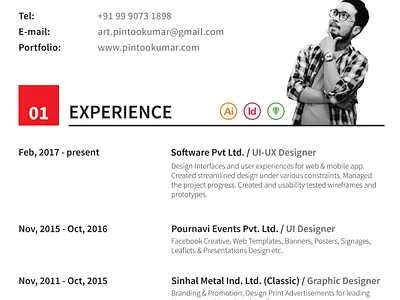 MyStory Resume Template branding design resume template