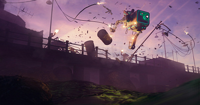 Brasil 2047 - Part VI 3d animated animation blender cinematic cyberpunk design digital draw drawing illustration keyframe keyframes mech robot