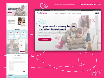 Design and development on Tilda adaptive branding design landing landing page typography ui ux web website