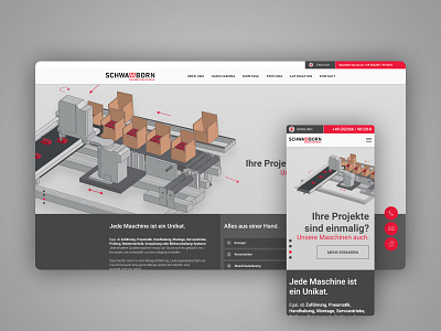 Schwamborn Desktop and Mobile UI adobexd branding branding design company design illustration screendesign ui user experience user interface user interface design ux webdesign