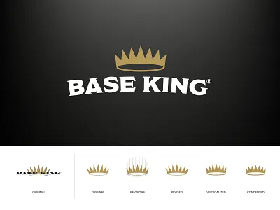Base King Logo Update brand brand refresh branding branding design crown identity industrial logos redesign