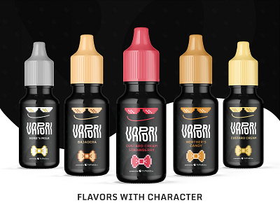 VAPORI E-Liquid Label Design art direction black and white bottle design branding color coded colors e cigarette e juice e liquid funky labeldesign mockup mockup design product design thug life vape vaping visual identity