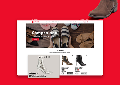 Calzatodo diseño web shoes shop ui uxui web webdesign website