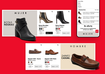 Calzatodo design web shoes ui design web website website design