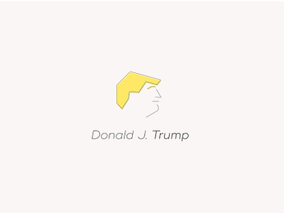 Donald J. Trump design icon poster vector