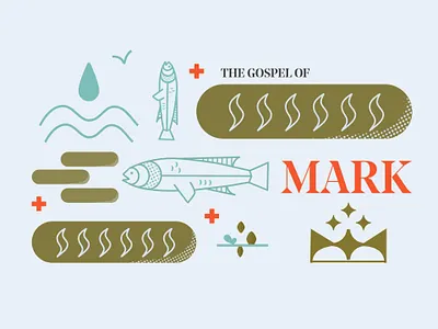 The Gospel of Mark bible bible study church cross crown gospel grid mark sermon sermon art sermon graphic sermon series