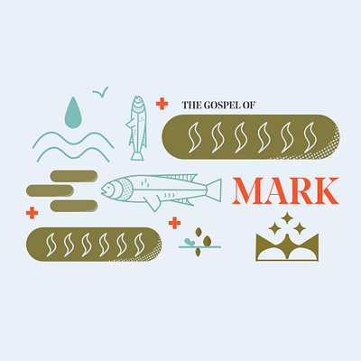 The Gospel of Mark bible bible study church cross crown gospel grid mark sermon sermon art sermon graphic sermon series