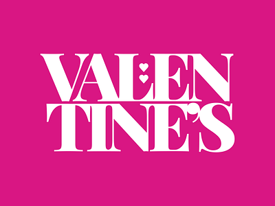 V A L E N T I N E february love typelogo valentine valentines day wordmark