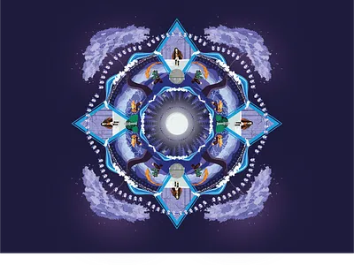 Demon Slayer | Mandala demon slayer illustration japan japon logo mandala