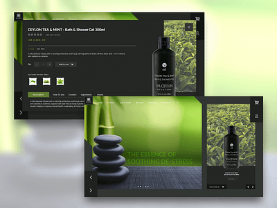 Spa Ceylon web design design spa ui uidesign uiux ux uxdesign webdesign website website design