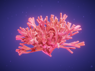 CORAL - #nodevember 08 3d algae animation blender cgi coral organic procedural shader simulation underwater water