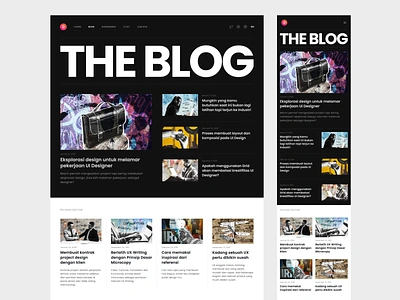 Blog Layout article artwork blog bold clean cms design desktop editorial homepage landing page layout post thumbnail typography ui ux website whitespace wordpress