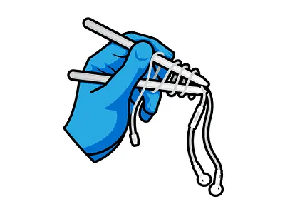 Apple EarPod Noodles adobe illustrator apple apple pencil blue earphones earpods hand noodles vector